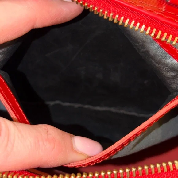 Louis Vuitton Castillian Red Epi speedy 25 rare excellent condition vintage - Picture 10 of 13